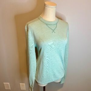 GAP, Women's Crew Neck, Cotton, Knit, Long Sleeve, Mint Green Sweater, SZ XS